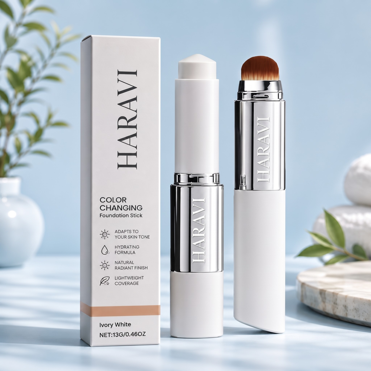 Haravi 2-in-1 Color-Changing Foundation Stick